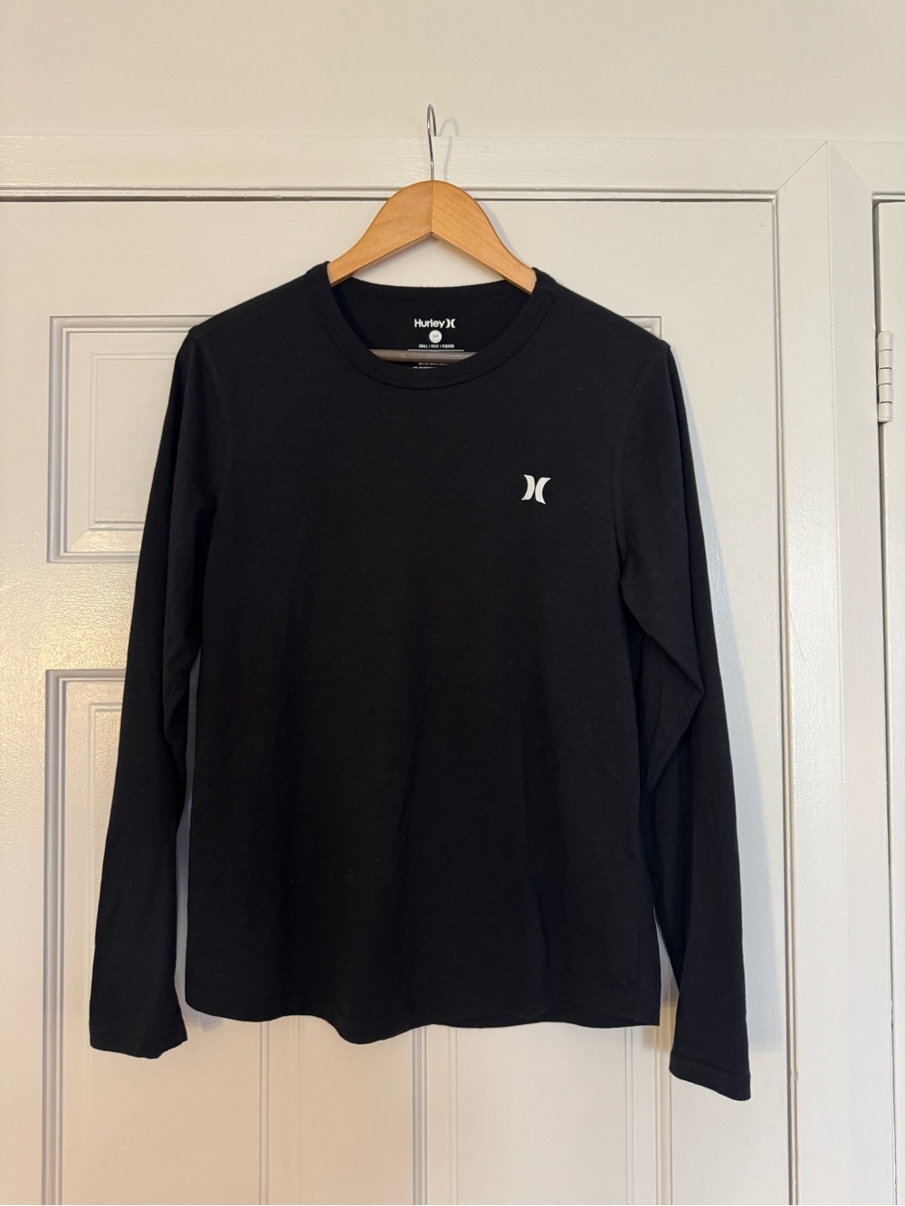 Hurley Black Long Sleeve Logo Tee